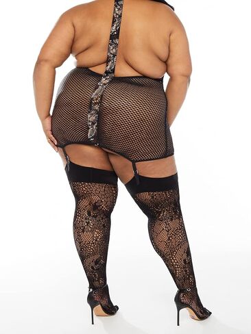 Savage X Fenty womens Fatal Attraction Fishnet Thigh High Stockings in Saudi Arabia