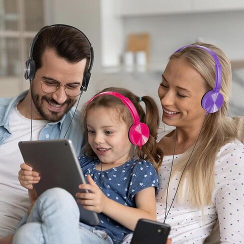 30 Pack Classroom Headphones Bulk Kids Headphones Student Headphones Wired Class over Head Earbud on Ear Set with 3.5 mm Plug 10 Colors Adjustable with Microphone Headset Earphone for Library in Saudi Arabia