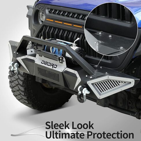 OEDRO Rear Bumper Combo Compatible with 2018-2024 Jeep Wrangler JL & Unlimited JLU (2/4 Doors),Off Road Full Width with Hitch Receiver & D-Rings & Paintable Armor in Saudi Arabia