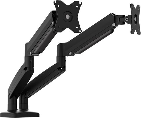 j5create Ergonomic Dual Monitor Mount, Fully Adjustable Monitor Desk Stand for 2 Screens up to 32 inch, Integrated Cable Management, Comes with Clamp and Grommet Mount Options (JTSA102) in Saudi Arabia