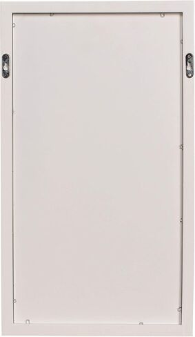 DesignOvation Walcott Decorative Wall Organizer Mail Holder with Two Pockets, White in Saudi Arabia