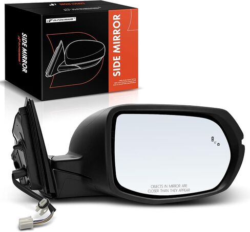 A-Premium Passenger Side Power Door Mirror - Compatible with Honda CR-V 2017-2022 - Heated Manual Folding Black Outside Rear View Mirror w/Turn Signal and Blind Spot Detection in Saudi Arabia