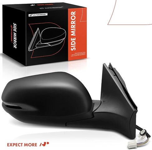 A-Premium Passenger Side Power Door Mirror - Compatible with Honda CR-V 2017-2022 - Heated Manual Folding Black Outside Rear View Mirror w/Turn Signal and Blind Spot Detection in Saudi Arabia