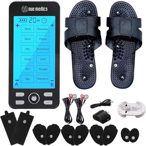 Tens Unit Muscle Stimulator 24 Massage Modes Electronic Pulse Massager Rechargeable Planters Fasciitis Tennis Elbow Carpal Tunnel Arthritis Bursitis Tendonitis in Saudi Arabia