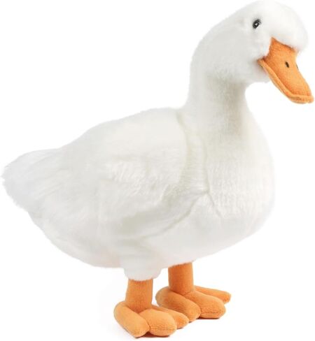 Living Nature Duck Stuffed Animal | Fluffy Duck Toy | Soft Toy Gift for Kids | 14 Inches in Kuwait