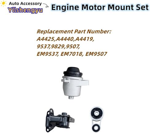 Yllshengyu 3Pcs Engine Motor Transmission Mount Set Compatible with Mazda CX-7 2007 2008 2009 2010 2011 2012 L4 2.3L/2010-2012 L4 2.5L FWD Replacement for A4425 A4440 A4419 9537 9829 9507 in Saudi Arabia