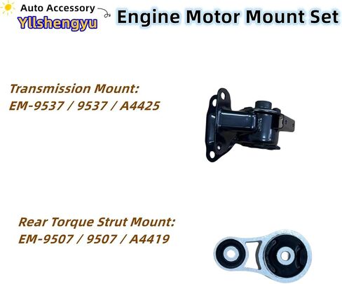 Yllshengyu 3Pcs Engine Motor Transmission Mount Set Compatible with Mazda CX-7 2007 2008 2009 2010 2011 2012 L4 2.3L/2010-2012 L4 2.5L FWD Replacement for A4425 A4440 A4419 9537 9829 9507 in Saudi Arabia