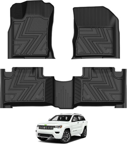 T TGBROS Cargo Mat Custom Fit for 2011-2020 Jeep Grand Cherokee(NOT for Jeep Cherokee & Grand Cherokee L) Accessories All Weather Cargo Liner Rear Trunk Liner Black Non-Slip in Saudi Arabia