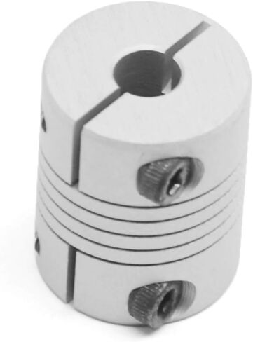 Befenybay 2PCS 5mm to 8mm Flexible Shaft Coupling 25mm Length 20mm Diameter for Stepper Motor Coupler Aluminum Alloy for 3D Printer CNC Machine (5x8mm) in Saudi Arabia