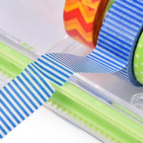 2 Packs Washi Tape Dispenser Cutter,Roll Tape Holder Organizer,Masking Tape Desktop Tape DIY Sticker Roll Tape Cutter,Washi Tape Box Holder Storage in Saudi Arabia