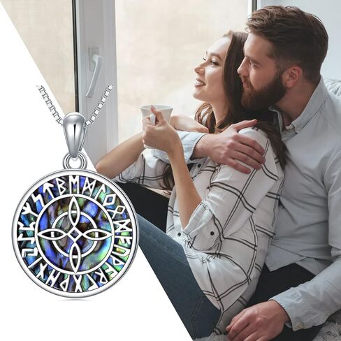 مجوهرات الويكا من الفضة الإسترليني مجوهرات أيرلندية عقدة الساحرات/النجم الخماسي/الشوك الاسكتلندي/نجمة داود/عين حورس/الغراب قلادة حماية الساحرة هدايا مجوهرات الفايكنج للنساء in Kuwait
