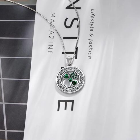 Wiccan Jewelry Sterling Silver Irish Jewelry Witches Knot/Pentagram/Scottish Thistle/Star of David/Eye of Horus/Raven Witch Protection Pendant Viking Jewelry Gifts for Women in Kuwait