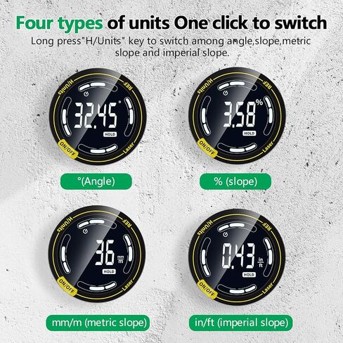 Digital Angle Finder - G4 High-Precision Electronic Level and Angle Gauge with Backlit Digital Display Angle Ruler -360 Degree Inclinometer Digital Electronic Level Accessory in Saudi Arabia