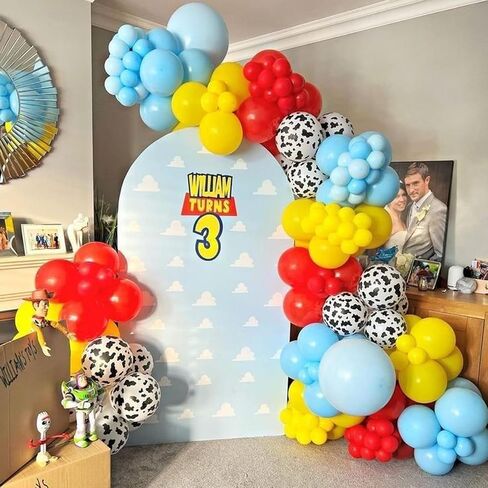 Animal Balloons, 12 Inch Jungle Safari Balloons Animal Rabbit Sika Deer Fox Squirrel Print Balloons Green White Yellow Jungle Safari Theme Party Decorations Party Supplies (4 Kind Of Animal) in Saudi Arabia