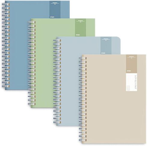 M&G 4 Pack Spiral Steno Pads, A5 Size White Paper with Line Steno Notebooks Writing Notebooks for Students School University College Office 14x20CM 60 Sheet 120 Page/Pad (A5 Multicolor) in Saudi Arabia