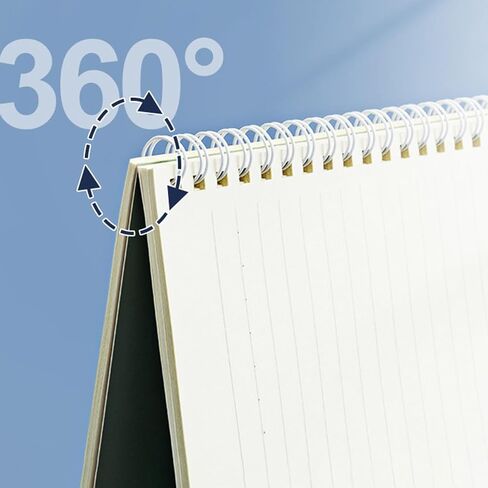 M&G 4 Pack Spiral Steno Pads, A5 Size White Paper with Line Steno Notebooks Writing Notebooks for Students School University College Office 14x20CM 60 Sheet 120 Page/Pad (A5 Multicolor) in Saudi Arabia