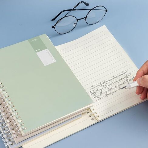 M&G 4 Pack Spiral Steno Pads, A5 Size White Paper with Line Steno Notebooks Writing Notebooks for Students School University College Office 14x20CM 60 Sheet 120 Page/Pad (A5 Multicolor) in Saudi Arabia
