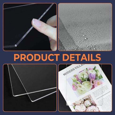 Neworkg 4 Pack Acrylic Cutting Pads, Clear Cutting Plates for Die Cutting Machine and DIY Craft in Saudi Arabia