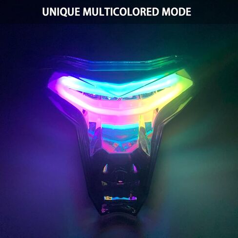أضواء خلفية LED للدراجة النارية NINJA 400 2018-2024 Z400 Z250 Z400 Z1000 Z1000R ZX6R ZX10R ZX10RR ABS ضوء الفرامل الخلفي DRL مع إشارات الانعطاف مؤشر ديناميكي متسلسل in Kuwait