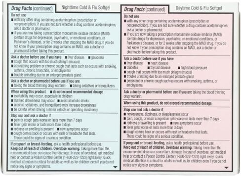 Rite Aid Daytime and Nighttime Cold and Flu Medicine | Cold and Flu Relief | Combo Pack | Cold Medicine Adults | Sinus Relief, Mucus Relief, Sinus Pressure Relief, & Sore Throat Relief (24 Count) in Kuwait