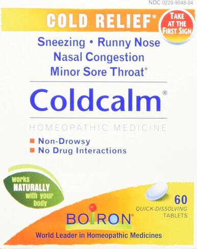 Boiron Homeopathic Medicine Coldcalm Tablets for Colds, 60 Count in Saudi Arabia