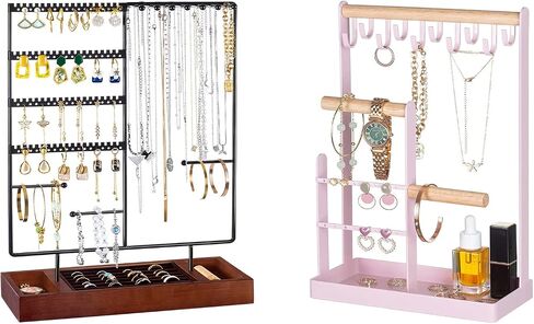 ProCase Earring Holder Jewelry Organizer Stand Bundle with 4-Tier Jewelry Organizer Stand Necklace Holder in Saudi Arabia