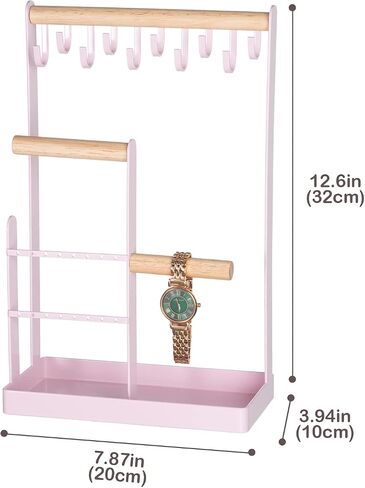 ProCase Earring Holder Jewelry Organizer Stand Bundle with 4-Tier Jewelry Organizer Stand Necklace Holder in Saudi Arabia