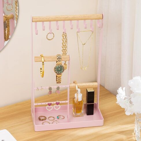ProCase Earring Holder Jewelry Organizer Stand Bundle with 4-Tier Jewelry Organizer Stand Necklace Holder in Saudi Arabia