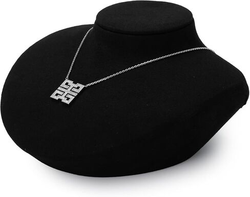 Microfiber Jewelry Bust Display Necklace Pendant Microfiber Jewelry Necklace Display Stand for Showcase(Beige) in Saudi Arabia
