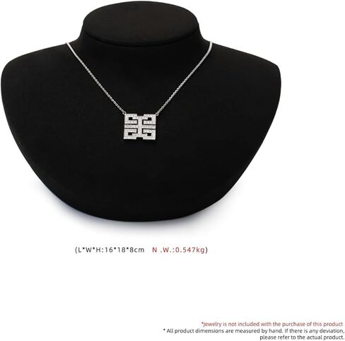 Microfiber Jewelry Bust Display Necklace Pendant Microfiber Jewelry Necklace Display Stand for Showcase(Beige) in Saudi Arabia