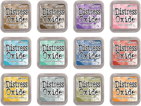 Distress Oxide Ink Pad and Reinker Bundle All 12 Colors - 24 Pack in Saudi Arabia