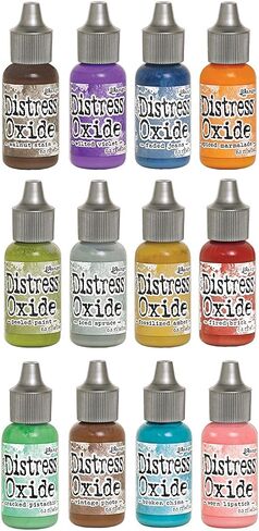 Distress Oxide Ink Pad and Reinker Bundle All 12 Colors - 24 Pack in Saudi Arabia