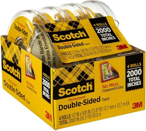 Scotch(R) 137 Photo Safe Double-Sided Tape, 1/2in. x 400in., Pack of 4 in Saudi Arabia
