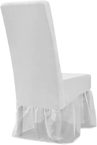 FOMIYES Dining Chair Cover Dining Chair Cover White Chair Covers Dining Room Chair Cover Dining Chair Skirt Slipcover Protector for Banquet Dining Chair Cover White Chair Covers White Chair Covers in Saudi Arabia