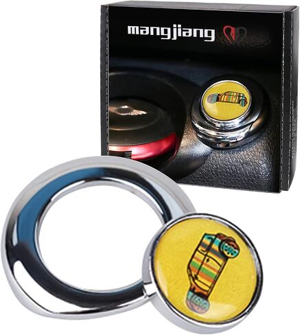 Metal Engine Start Push Start Button Ignition Starter Pushbutton Cover Cap Sticker for Mini Cooper R55 Clubman R56 Hatchback R57 Convertible R58 Coupe R59 Roadster R60 Countryman R61 (Gray Union Jack) in Saudi Arabia