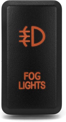 Fog Lights Switch for Toyota Push Button Amber Orange 38mm in Saudi Arabia