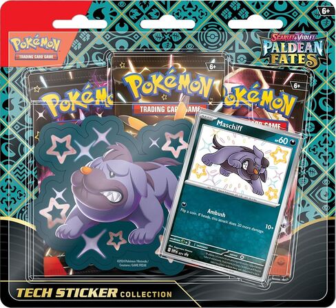 بوكيمون TCG: القرمزي والبنفسجي: الأقدار البالديانية: مجموعة ملصقات TECH - Shiny Greavard in Saudi Arabia