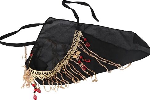 Hanfu Face Veil Vintage Elegant Ancient Headwear Artistic Photos Classical Dance Anti-ultraviolet Chinese Hanfu Accessories in Saudi Arabia