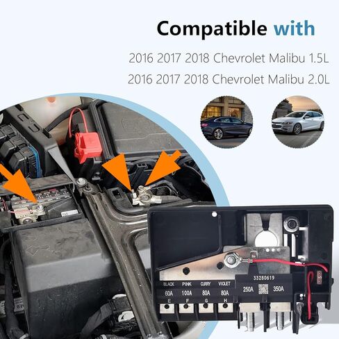 ميكودا 84335366 توزيع البطارية حجرة المحرك كتلة الصمامات متوافق مع ماليبو 2016 2017 2018 1.5L 2.0L استبدال 84131629 in Kuwait