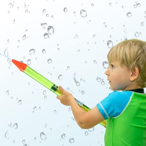 Leitee 48 Pieces 25 Inches Crayon Water Guns Bulk Long Water Shooters Water Suction Gun Water Squirters Summer Outdoor Beach Pool Party Game Toys for Kids Teens Adults Party Favors Supplies, 4 Colors in Saudi Arabia