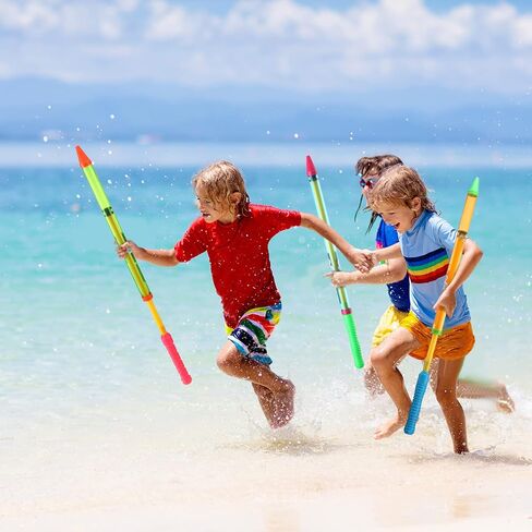 Leitee 48 Pieces 25 Inches Crayon Water Guns Bulk Long Water Shooters Water Suction Gun Water Squirters Summer Outdoor Beach Pool Party Game Toys for Kids Teens Adults Party Favors Supplies, 4 Colors in Saudi Arabia