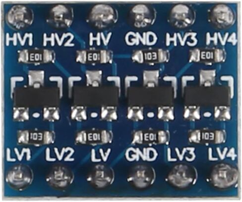 AITIAO 10 قطع 4 قنوات IIC I2C محول المستوى المنطقي وحدة ثنائية الاتجاه ملحومة مسبقًا 3.3 فولت إلى 5 فولت محول لـ Raspberry Pi وأجهزة التحكم الدقيقة الأخرى in Saudi Arabia