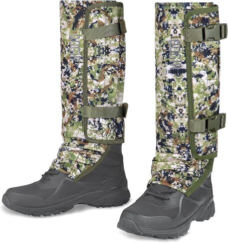 NatureBlend Snake Gaiters Hunting Gaiters, Adjustable Snow Boot Gaiters, Waterproof Leg Gaiters for Hiking Walking Skiing in Saudi Arabia