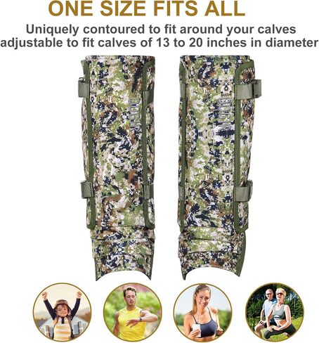 NatureBlend Snake Gaiters Hunting Gaiters, Adjustable Snow Boot Gaiters, Waterproof Leg Gaiters for Hiking Walking Skiing in Saudi Arabia