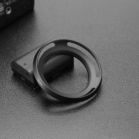 Create idea 52mm Lens Hood Compatible with FUJINON XC15-45mm F3.5-5.6 OIS PZ Lens Compatible with Fuji Fujifilm X-A5 X-T100 Clear Hole 49mm, Black in Saudi Arabia