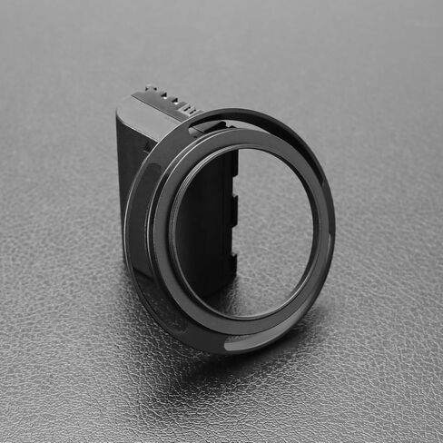 Create idea 52mm Lens Hood Compatible with FUJINON XC15-45mm F3.5-5.6 OIS PZ Lens Compatible with Fuji Fujifilm X-A5 X-T100 Clear Hole 49mm, Black in Saudi Arabia
