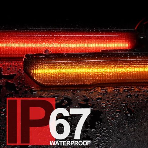 NSLUMO Led Side Marker Lights Replacement for 2020 2021 2022 GMC Sierra 2500HD 3500HD Pickup Amber Front Rear Red Side Markers Left Right Fender OEM Fit Sidemarker Lamps Kit Euro Smoked Lens in Saudi Arabia