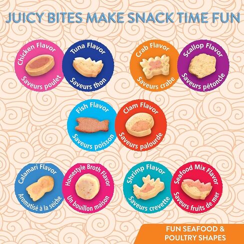 INABA Juicy Bites Grain-Free, Soft/Moist/Chewy Cat Treats, 0.4 oz per Pack, 3 Packs in Kuwait