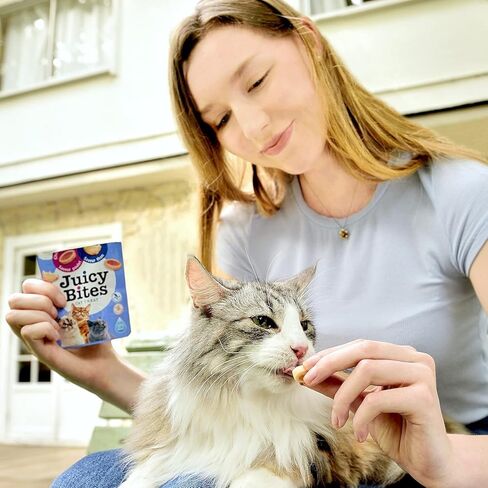 INABA Juicy Bites Grain-Free, Soft/Moist/Chewy Cat Treats, 0.4 oz per Pack, 3 Packs in Kuwait