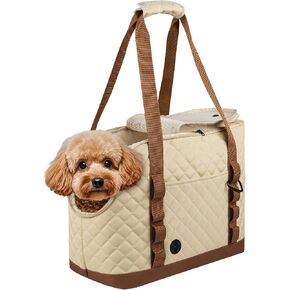 Dog Purse Carrier for Small Dogs, Soft Sided Pet Carrier with Pockets, Foldable Dog Carrier Purse for Puppy, Rabbit, Cat, Washable Breathable Pet Carrier, Dog Carrier Bag for Outdoor Shopping Travel in Kuwait